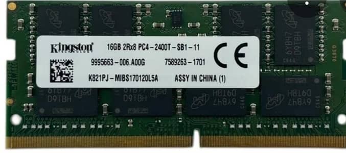 DDR4 ram 16 GB  1 madol