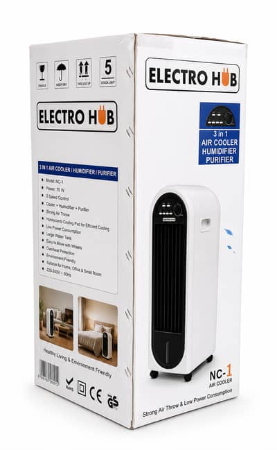 “Electro Hub 3 in 1 Air Cooler Humidifier Purifier NC-1”