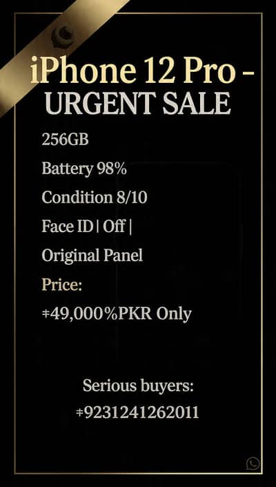 iPhone urgent for sale iphone 12 pro