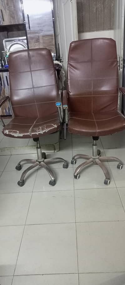 2 revolving chairs for sale