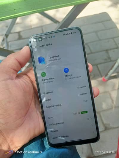 8/128 Oppo f17 pro only Mobile