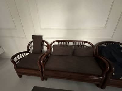 Pure Wood Sofa Set and 4 Chairs