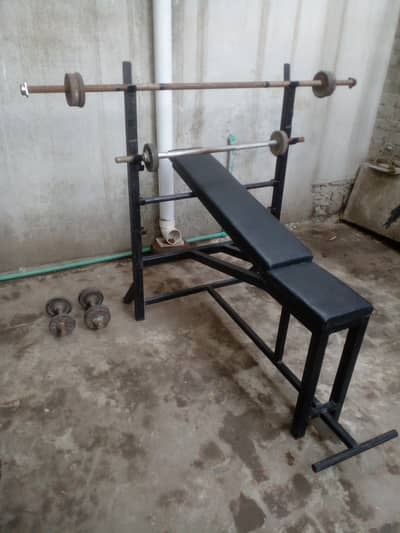 Benchpress Set + Dumbbells
