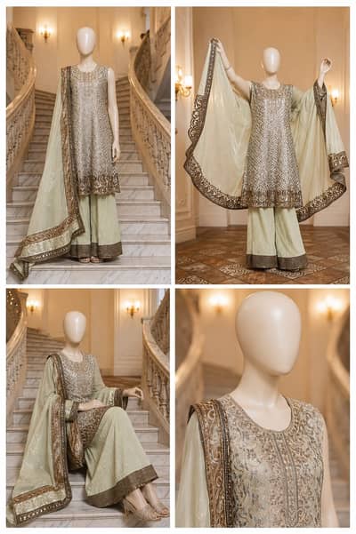 Embroidered 3PC Suit | party wear dresses | Fancy suit | casual suit