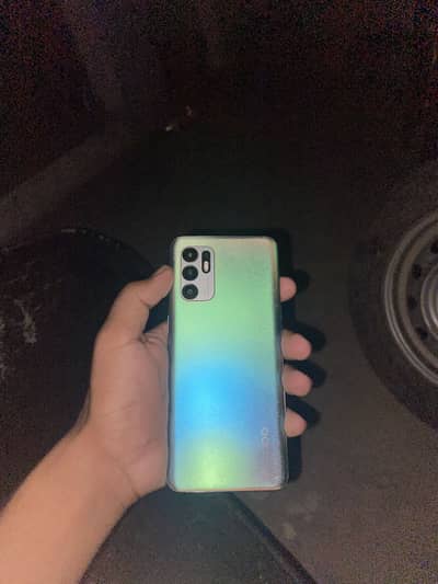 oppo reno 6 8/128 10 by 8 all okay just box sath hy
