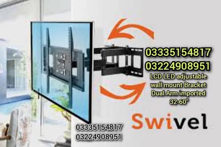 lcd tv led wall mount brackets stand imported adjustable