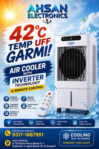 Air Cooler Digital Smart with Remote | Precision Cooling & Timer