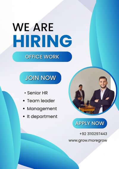 urgent hiring for I door work