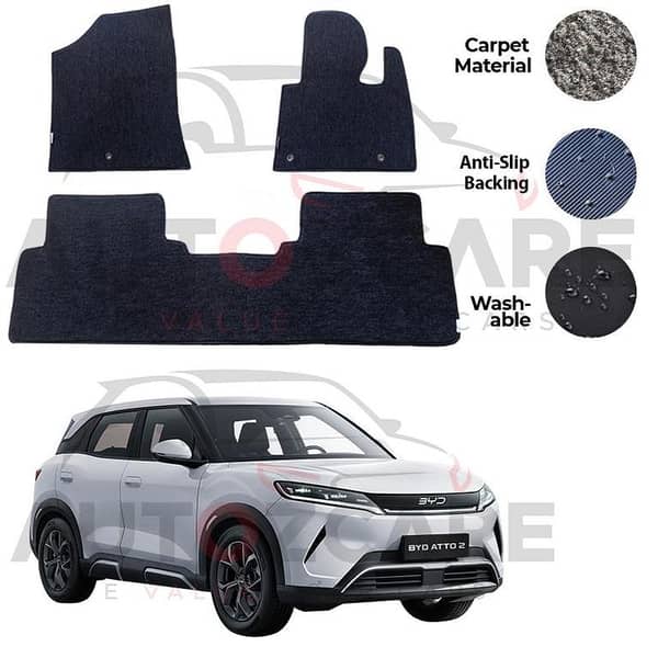 BYD ATTO 2 Genuine Fitting Carpet Floor Mat 3PCS - Model 2026