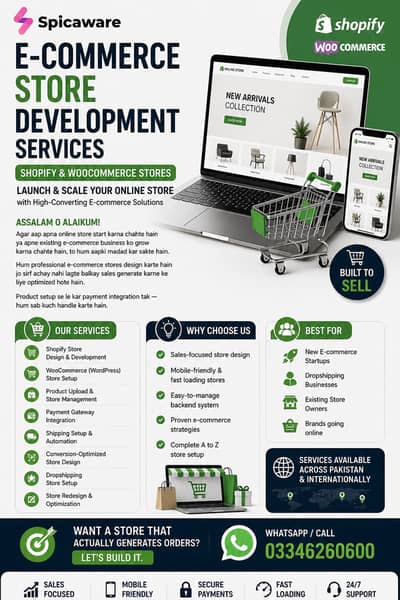 E-commerce Store Development Services | Shopify & WooCommerce Stores