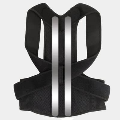 Posture corrector  Belt Black  Magnetic Adjustable for men's And w