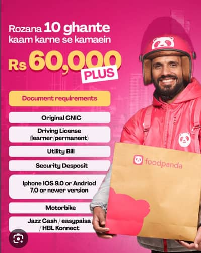Foodpanda Rider Job