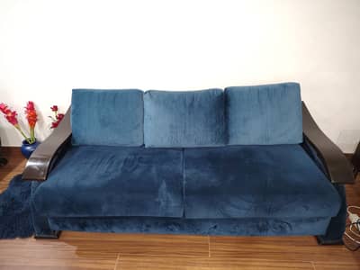 Wooden 3 Seater Sofa