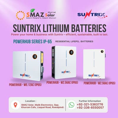 lithium battery, batteries, Solar Battery, Suntrix, Smaz