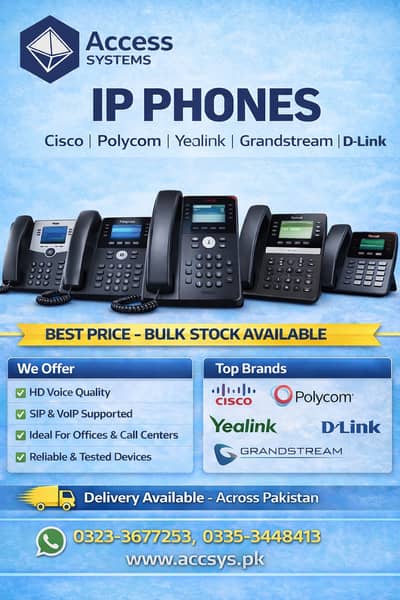 IP Phones video Grandstream GXV3275 GXV3380 Yealink T54W |0335-3448413