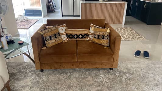 Two Seater with Five Cushions
