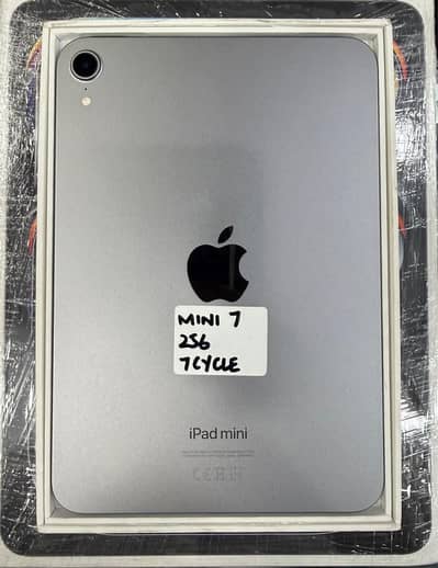 Apple ipad Mini 7 256GB Complete Box just 7 cycle used Neat Condition