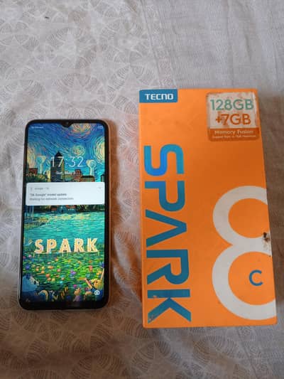 Tecno spark 8c 7 128gb with box