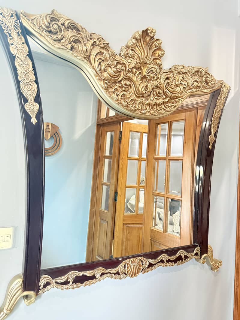 Solid wood king size bed 2