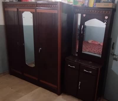 Iron furniture set ( bed, wardrobe, dressing wardrobe)
