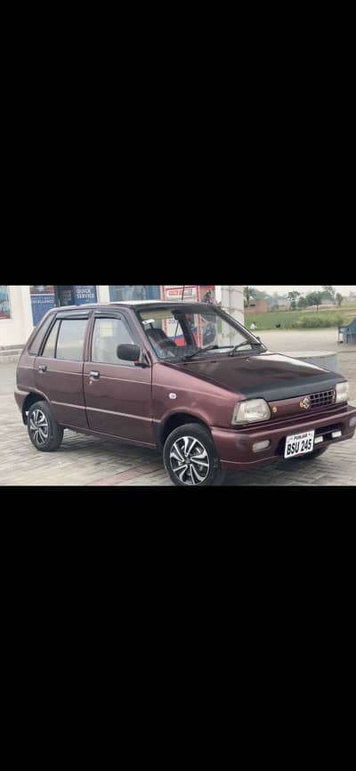 Mehran demond colour available maroon 1998 model lush condition