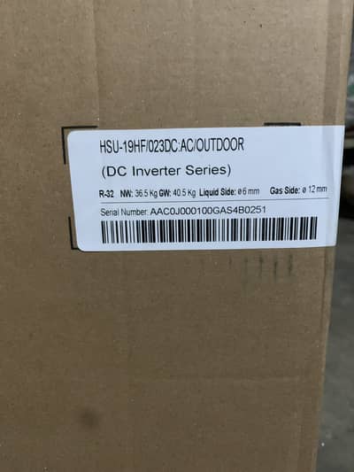 Haier AC 1.5 ton for sale
