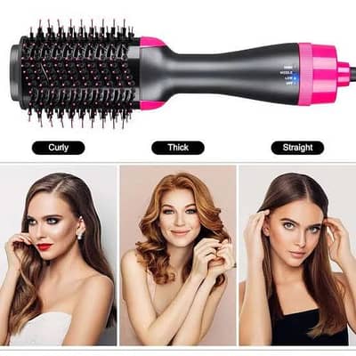 Hot Air Brush Dryer & Straightener