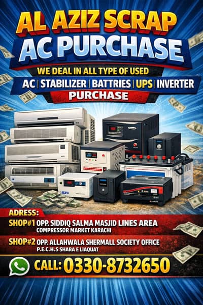 AC /Split Ac/Dc Inverter Ac/window Ac /Sale And purchase