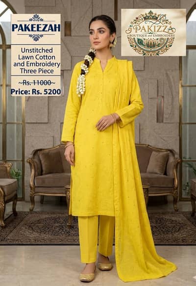 Embroidery suit