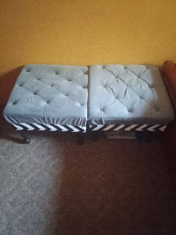 couch with two stool 4