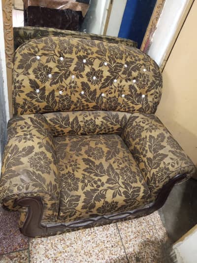 wooden sofa