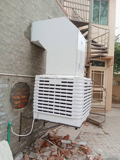evaporative duct cooler and air fresh duct and diffuser grill