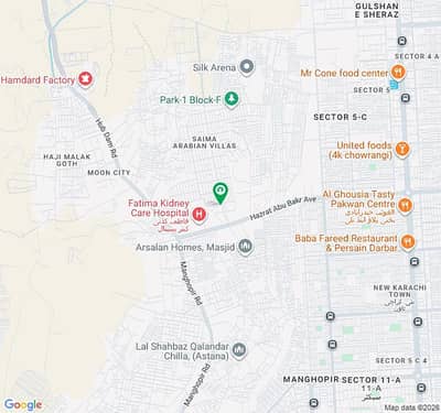 120 sqyrd plot at silk garden project of Naya Nazimabad