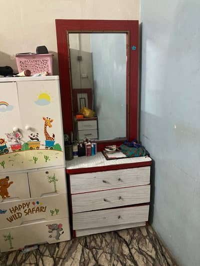 complete bed set with wardrobe and dressing