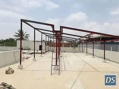Solar Structure Installation Services with walk way