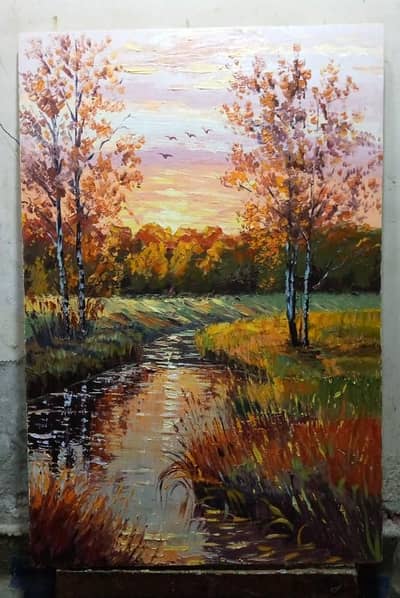 Landscape oil painting