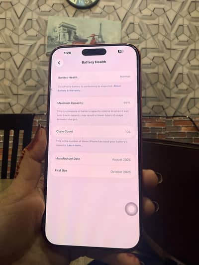 iPhone 17 Pro Max JV – 109 Charging Cycles – Excellent Condition