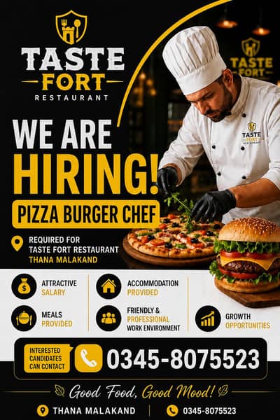 Chef for Fast Food cafe