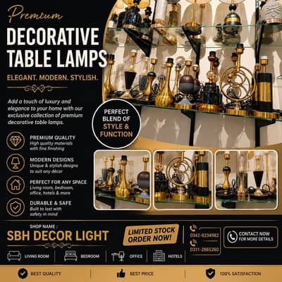 Table Lamp , Fancy Lamps , Electric Light , Night Light , Study Light