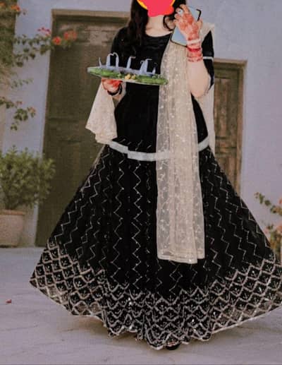 Dress black lehnga Kurti