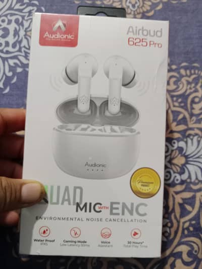 Audionic Airbud 625 Pro Wireless Earbuds  | Gaming Mode | Waterproof