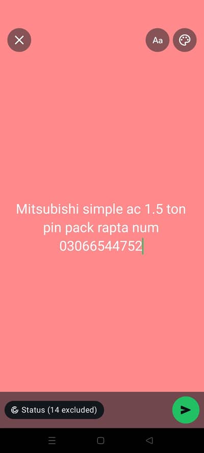 Mitsubishi brand new ac 1.5 ton simple ac
