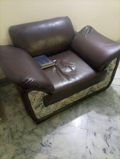 5 seater leather sofa