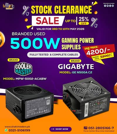 500 Watts Power supply