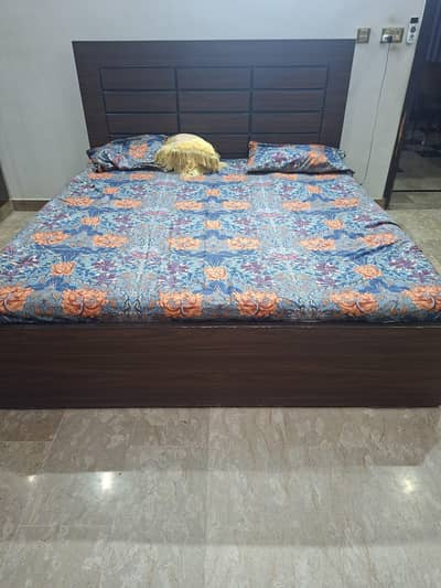 bed without mattress dressing table and book self for sale