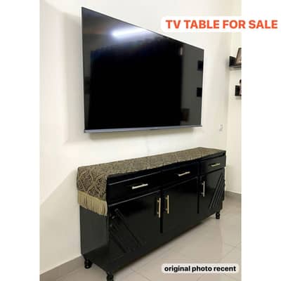 wood tv console , table , 18k