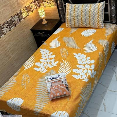 orange cotton bed shet pack of 4