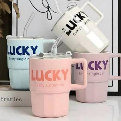 lucky glass cup
