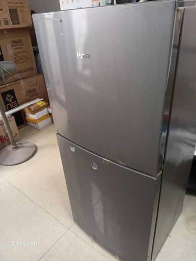 Haier Refrigerator Fridge HRF-216 EBS (Silver Metallic)