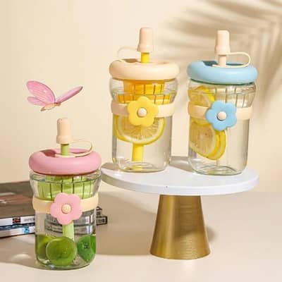 flower glass cup